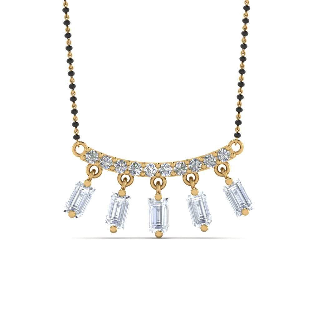 Baguette-Diamond-Mangalsutra