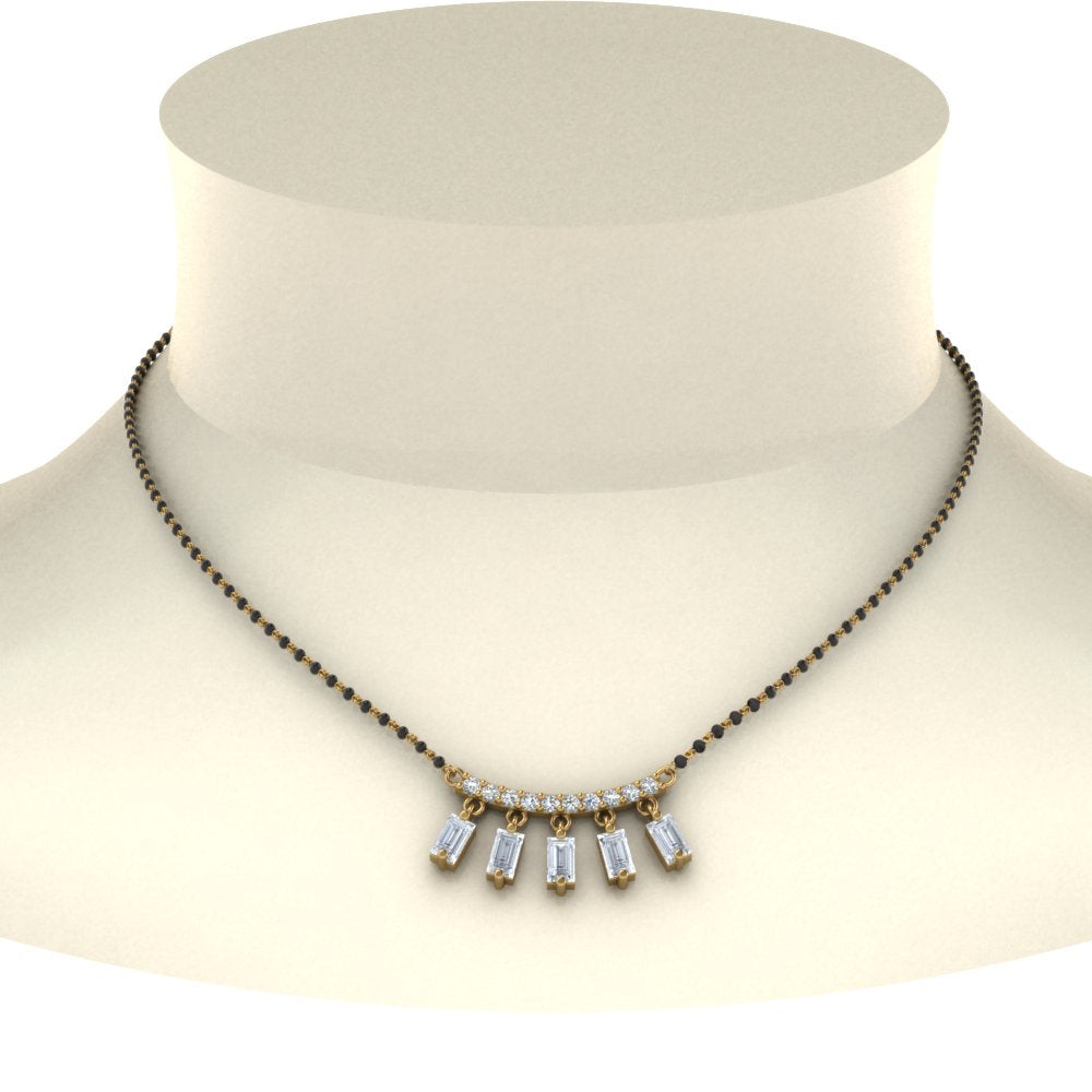 Baguette-Diamond-Mangalsutra