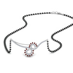 Load image into Gallery viewer, Ruby Beautiful Black Beads Mangalsutra Chain