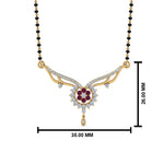 Load image into Gallery viewer, Beautiful-Diamond-Bead-Mangalsutra-With-Pink-Sapphire
