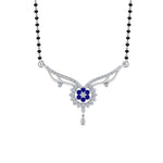 Load image into Gallery viewer, Beautiful-Diamond-Bead-Mangalsutra-With-Sapphire
