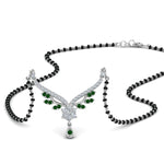 Load image into Gallery viewer, Beautiful-Drop-Emerald-Mangalsutra
