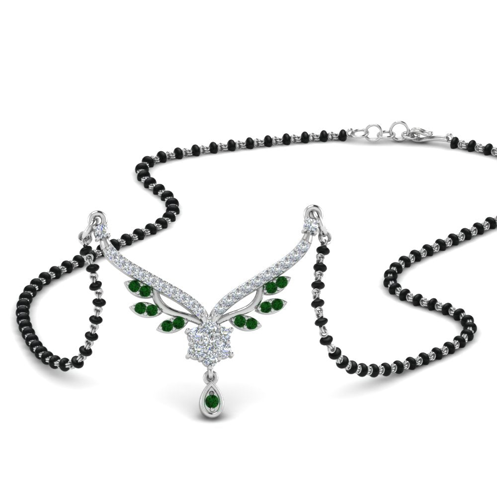 Beautiful-Drop-Emerald-Mangalsutra