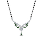 Load image into Gallery viewer, Beautiful-Drop-Emerald-Mangalsutra