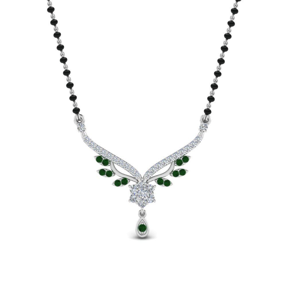 Beautiful-Drop-Emerald-Mangalsutra