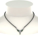 Load image into Gallery viewer, Beautiful-Drop-Emerald-Mangalsutra
