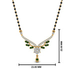 Load image into Gallery viewer, Beautiful-Drop-Emerald-Mangalsutra