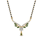 Load image into Gallery viewer, Beautiful-Drop-Emerald-Mangalsutra

