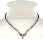 Load image into Gallery viewer, Beautiful-Drop-Pink-Sapphire-Mangalsutra
