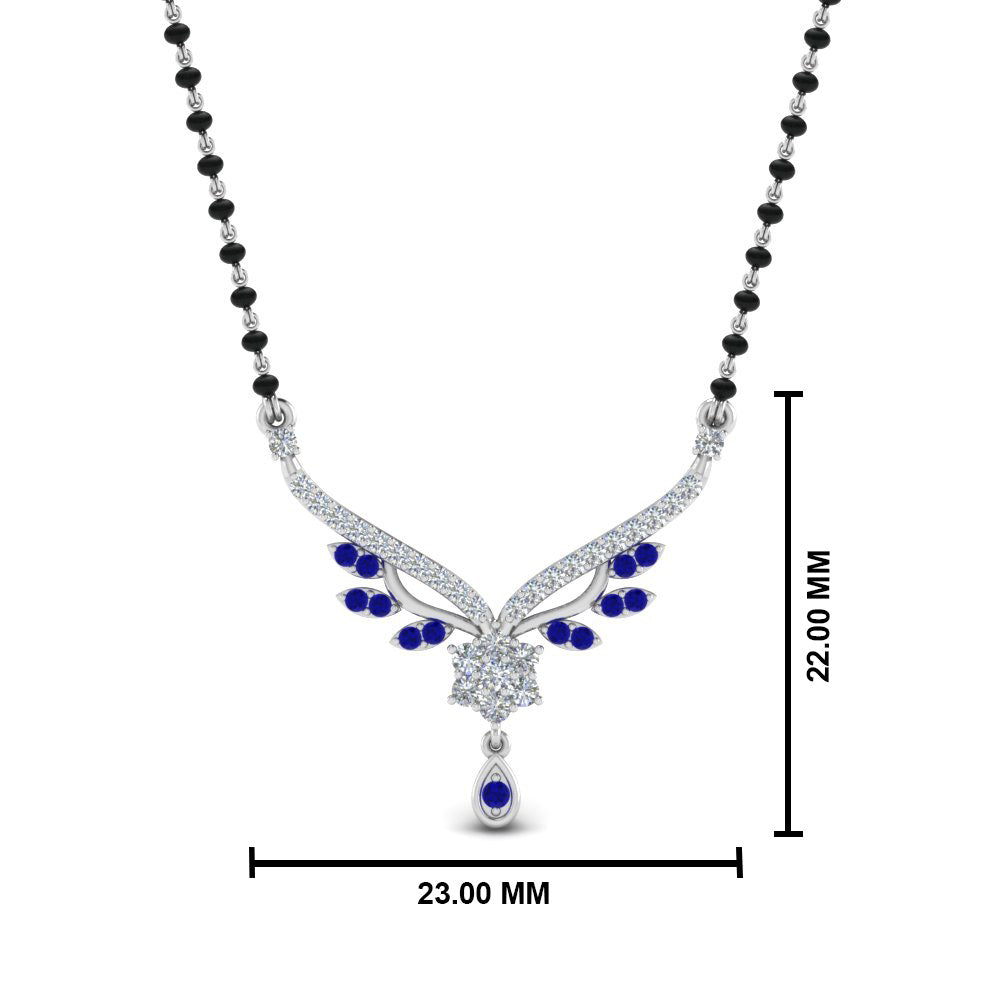 Beautiful-Drop-Sapphire-Mangalsutra