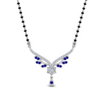 Load image into Gallery viewer, Beautiful-Drop-Sapphire-Mangalsutra
