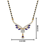 Load image into Gallery viewer, Beautiful-Drop-Sapphire-Mangalsutra
