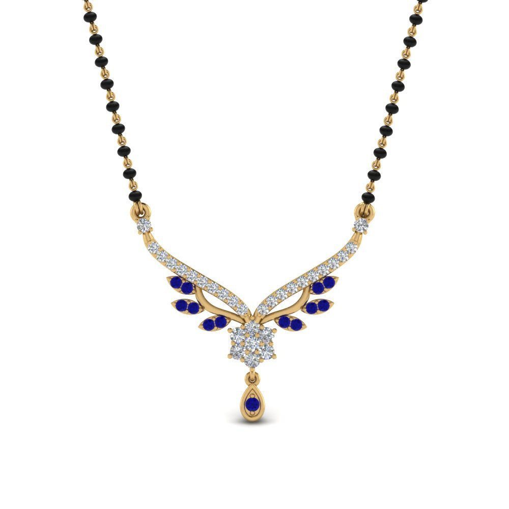 Beautiful-Drop-Sapphire-Mangalsutra