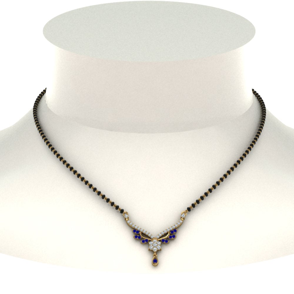 Beautiful-Drop-Sapphire-Mangalsutra