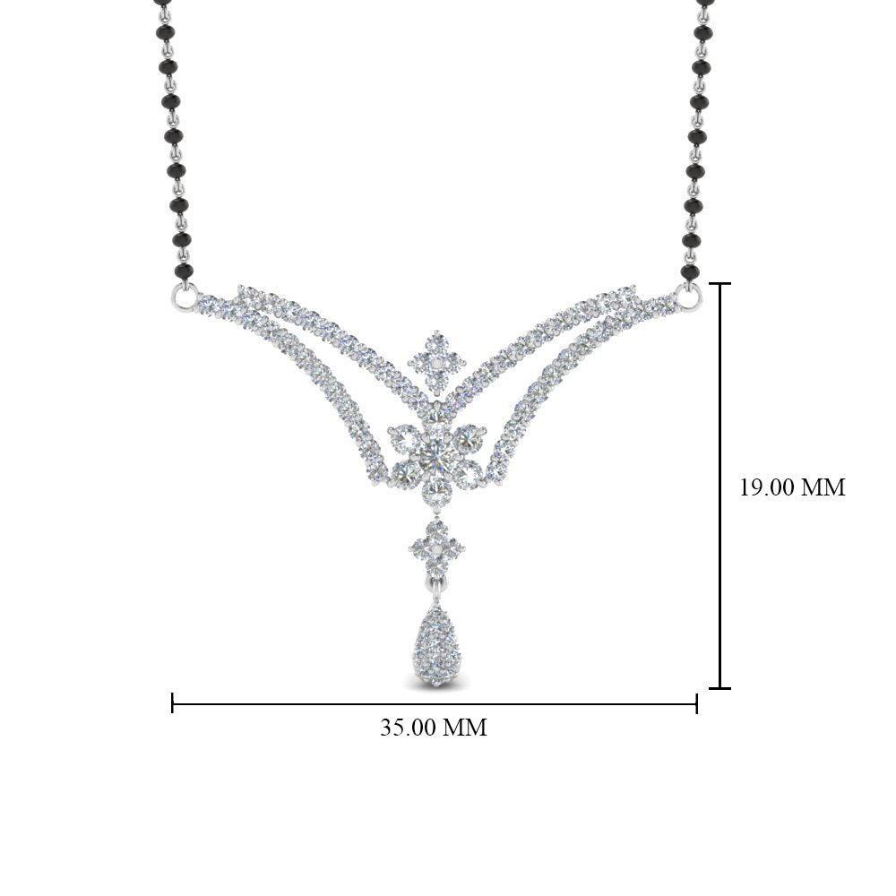 Beautiful-Flower-Diamond-Mangalsutra