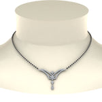 Load image into Gallery viewer, Beautiful-Flower-Diamond-Mangalsutra
