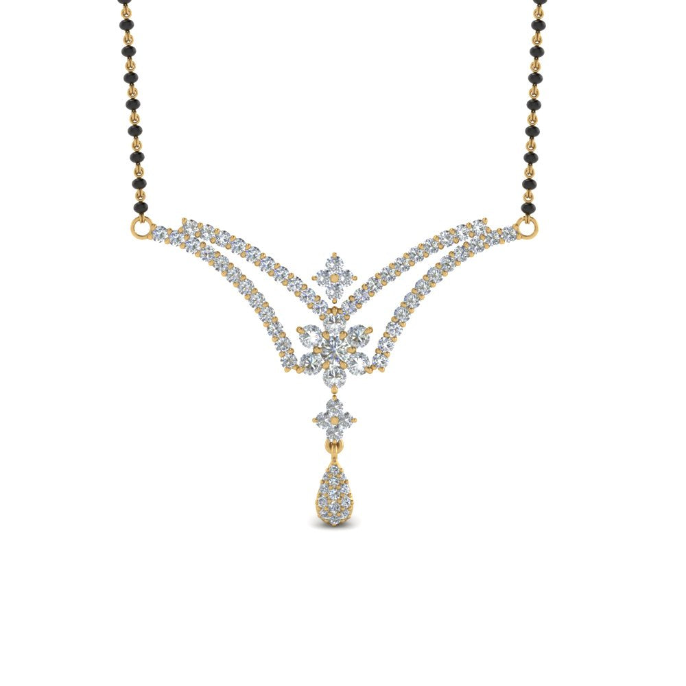 Beautiful-Flower-Diamond-Mangalsutra