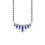 Load image into Gallery viewer, Blue-Sapphire-Drops-Mangalsutra
