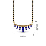 Load image into Gallery viewer, Blue-Sapphire-Drops-Mangalsutra
