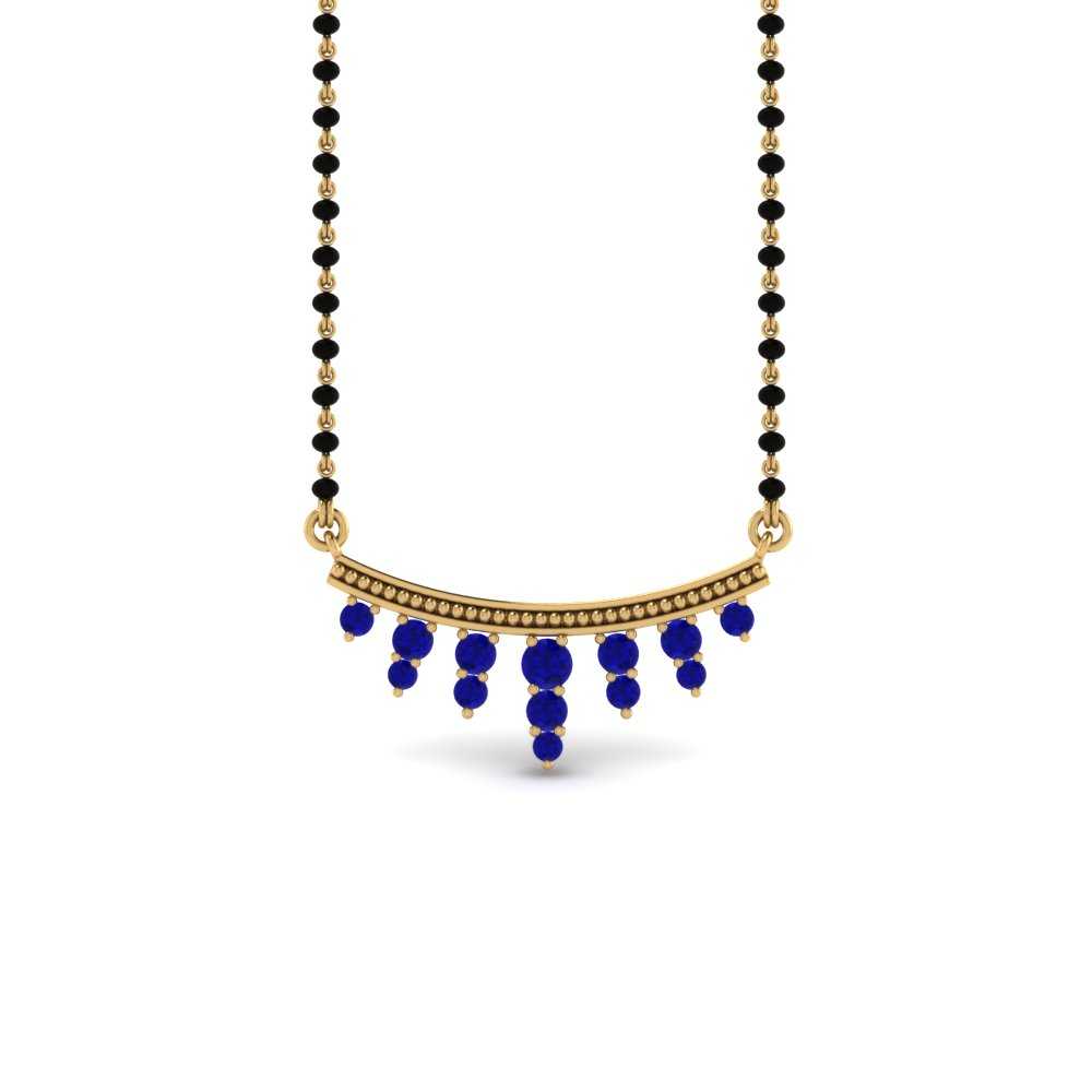 Blue-Sapphire-Drops-Mangalsutra