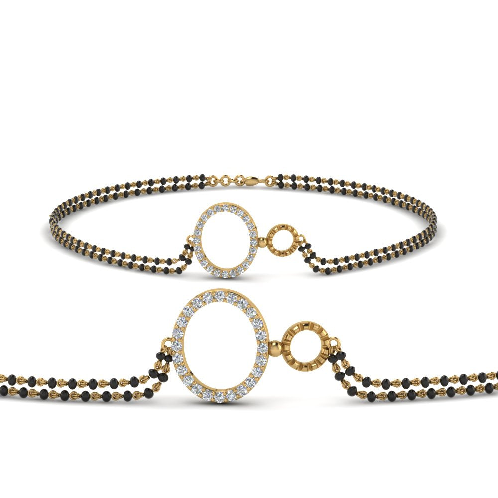 Circle Linked Bracelet Mangalsutra
