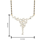 Load image into Gallery viewer, Cluster Baguette And Round Diamond Necklace Mangalsutra