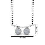 Load image into Gallery viewer, Cluster Diamond Wati Mangalsutra
