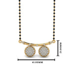 Load image into Gallery viewer, Cluster Diamond Wati Mangalsutra
