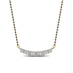 Load image into Gallery viewer, Curved-Bar-Diamond-Mangalsutra
