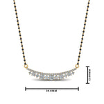 Load image into Gallery viewer, Curved Bar Diamond Mangalsutra

