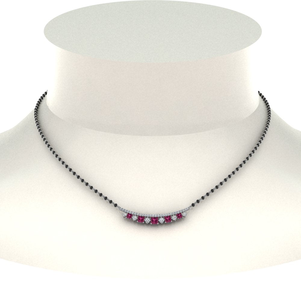 Curved-Bar-Diamond-Mangalsutra-With-Pink-Sapphire