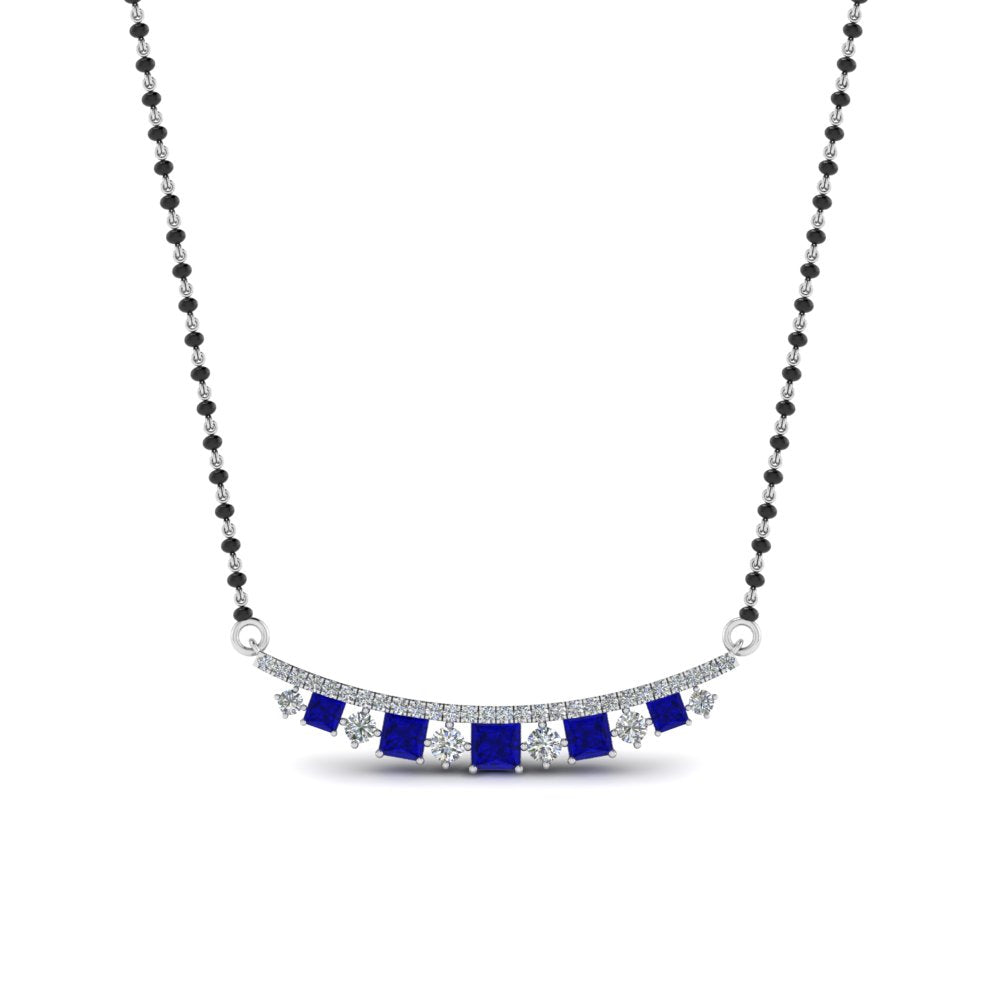Curved-Bar-Diamond-Mangalsutra-With-Sapphire