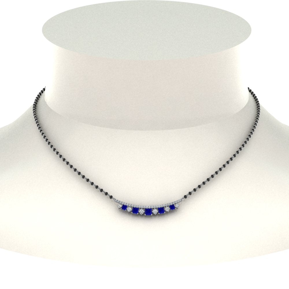 Curved-Bar-Diamond-Mangalsutra-With-Sapphire