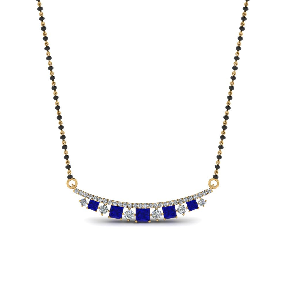 Curved-Bar-Diamond-Mangalsutra-With-Sapphire