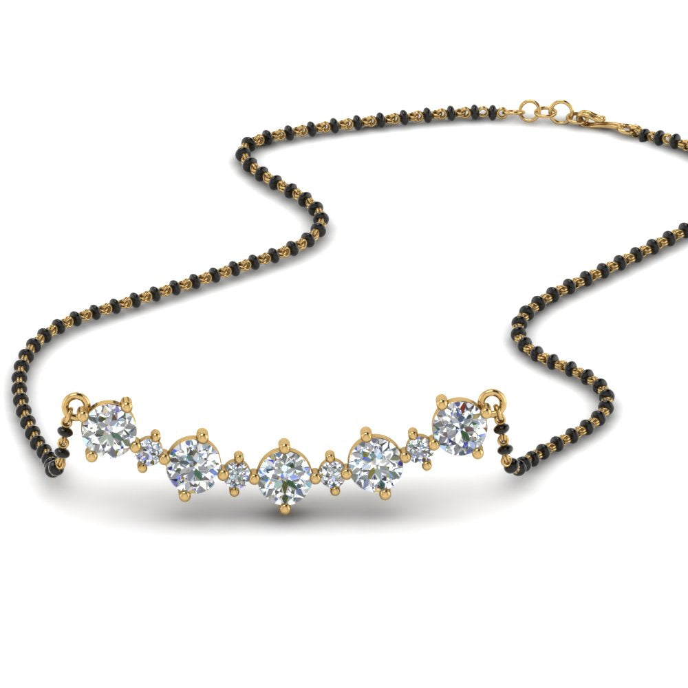 Curved-Diamond-Mangalsutra-Necklace