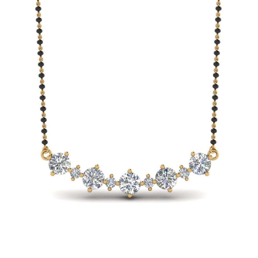 Curved-Diamond-Mangalsutra-Necklace