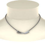 Load image into Gallery viewer, Curved-Plated-Diamond-Pendant-Mangalsutra
