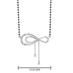 Load image into Gallery viewer, Cute-Bow-Diamond-Mangalsutra