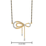 Load image into Gallery viewer, Cute-Bow-Diamond-Mangalsutra
