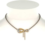 Load image into Gallery viewer, Cute-Bow-Diamond-Mangalsutra
