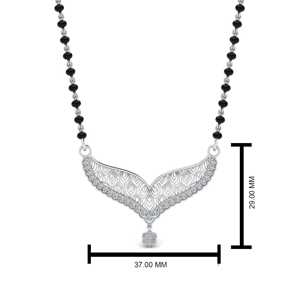 Diamond-Drop-Mangalsutra-Necklace