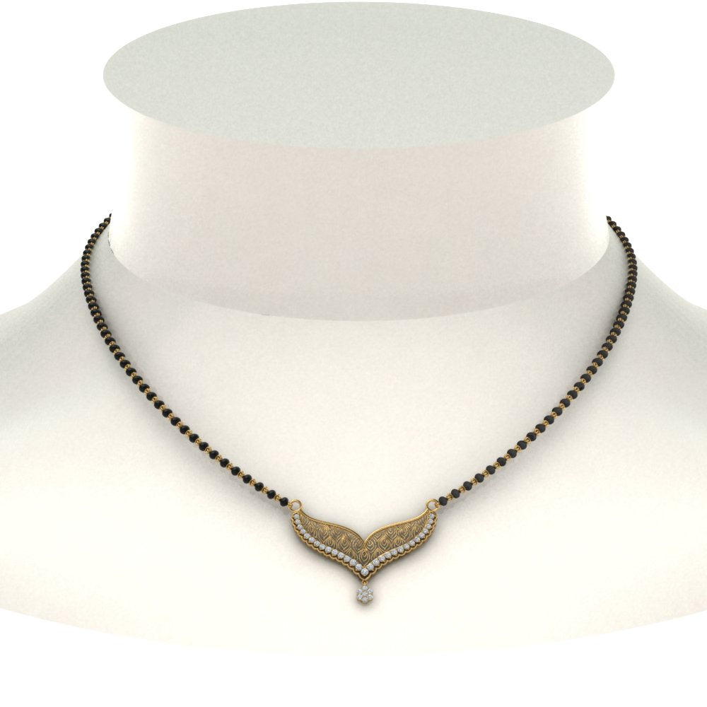 Diamond-Drop-Mangalsutra-Necklace