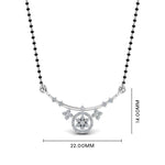 Load image into Gallery viewer, Diamond-Flower-Curved-Mangalsutra
