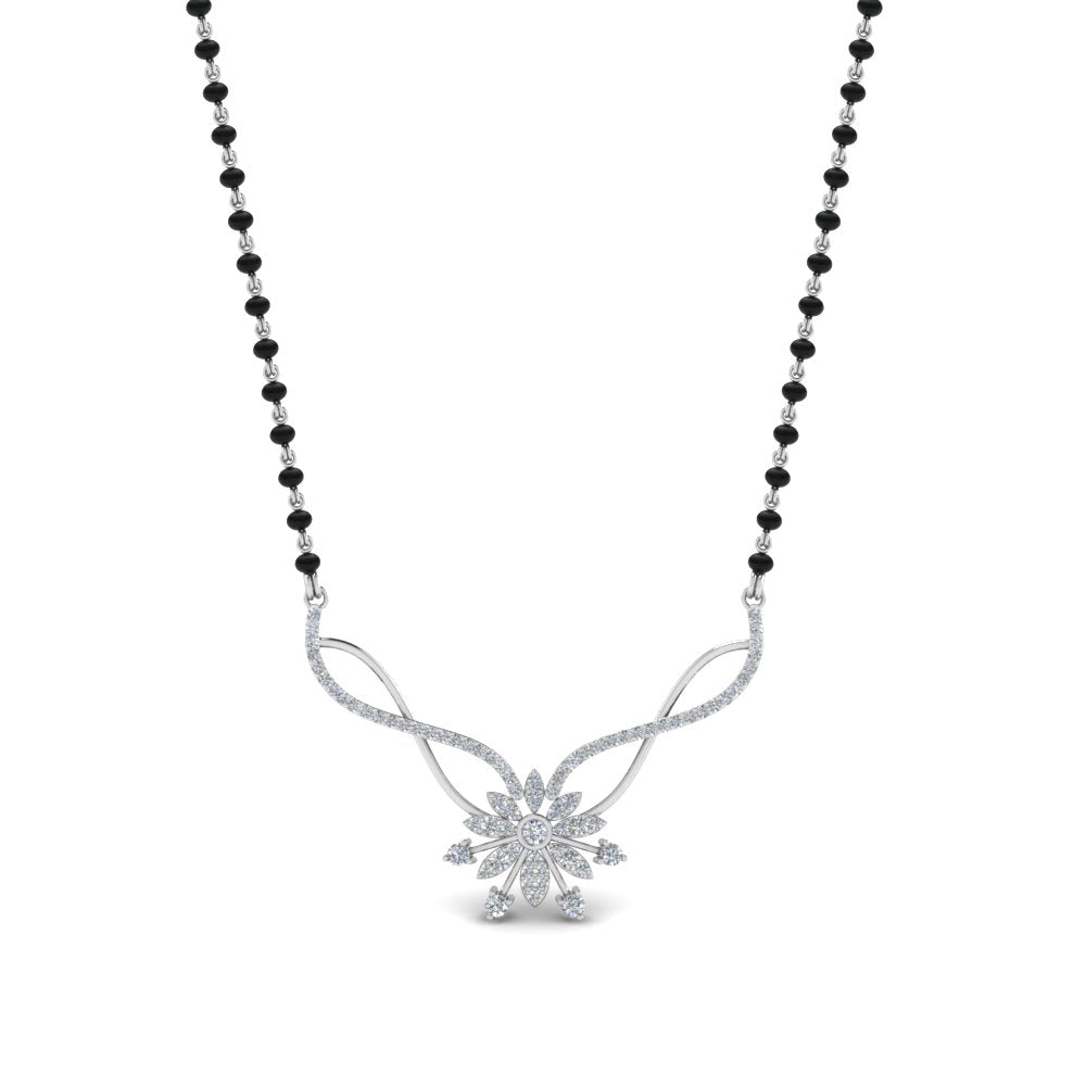 Diamond-Flower-Mangalsutra