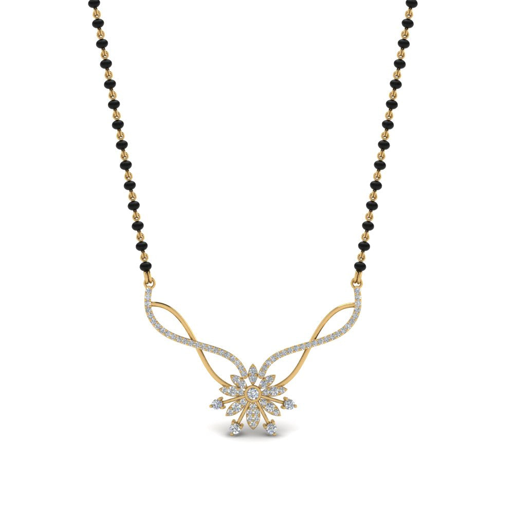 Diamond-Flower-Mangalsutra