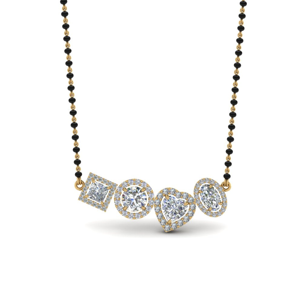 Diamond-Halo-Mangalsutra-Necklace