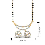 Load image into Gallery viewer, Diamond-Mangalsutra-With-Sun-Signs
