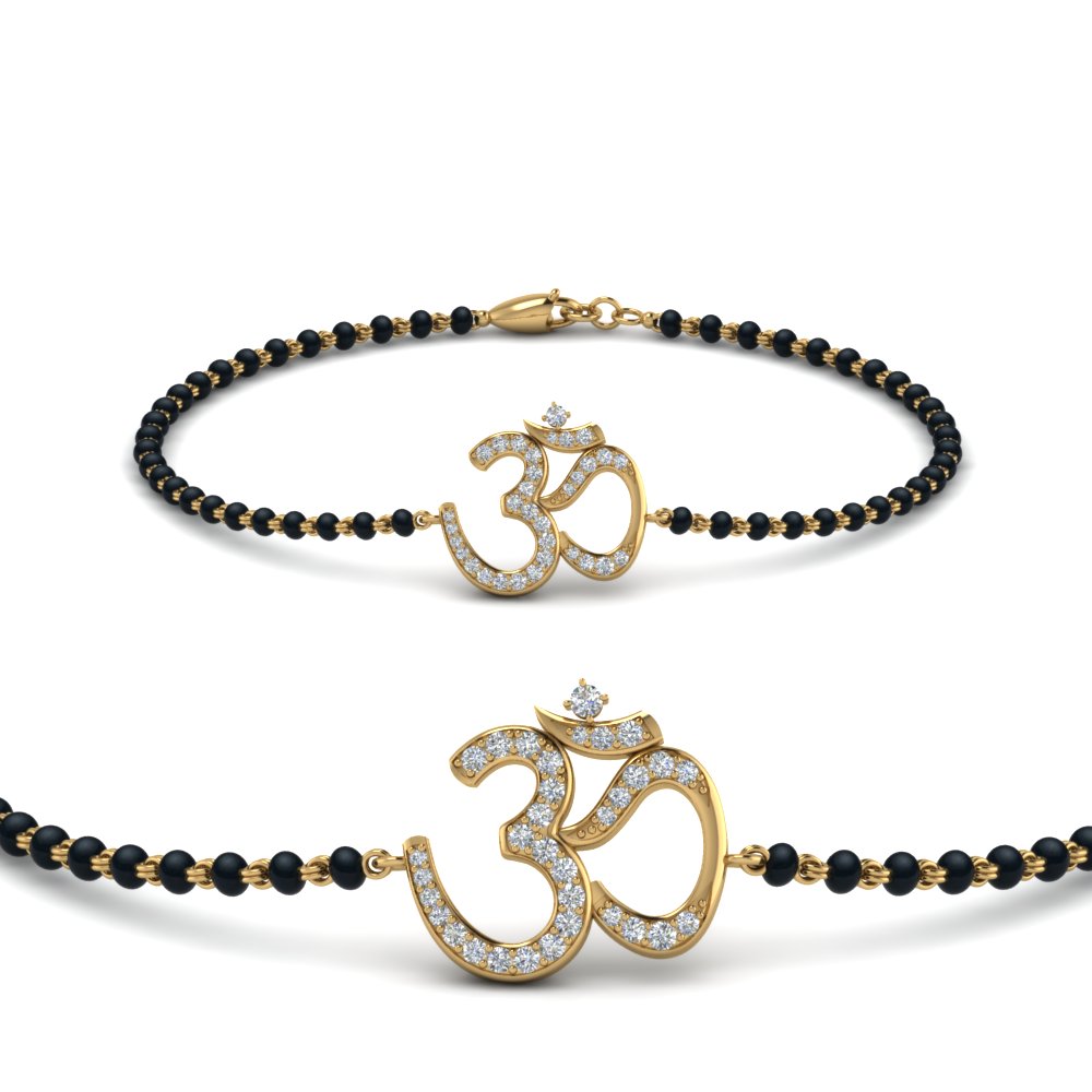 Diamond OM Mangalsutra Bracelet