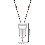 Load image into Gallery viewer, Diamond-Pendant-Mangalsutra-For-Bride-With-Ruby
