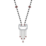 Load image into Gallery viewer, Diamond-Pendant-Mangalsutra-For-Bride-With-Ruby
